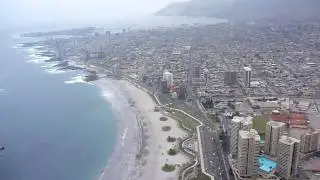 Paragliding Iquique Chile - landing @ Cavancha beach