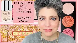 PAT MCGRATH LABS Galactic Sun Divine Blush  & DIOR CAPTURE TOTALE SERUM FOUNDATION Full Face Look!