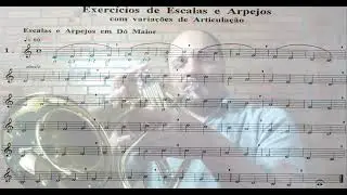 Método para Trompete e Flugelhorn - Almeida Dias Método Prático - Escalas e Arpeggios 1