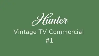Hunter Fan Vintage TV Commercial | Classic Ceiling Fan Heritage (Throwback Ad #1)