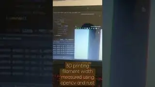 3D printing filament width measured using OpenCV and Rust