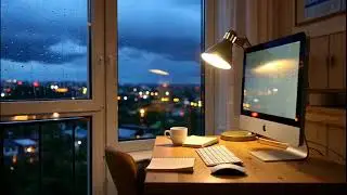 Heavy Night Rain Ambience | Window Rain Sounds for Deep Sleep, Relaxation, and Focus