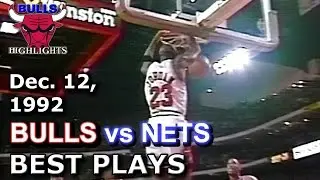December 12 1992 Bulls vs Nets highlights