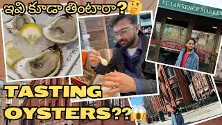 Let's taste oysters for the 1st time at St. Lawrence Market Gooderham Building #surekhacanadastories