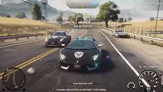 Need For Speed Rivals Police Chase Gameplay |  Lamborghini Aventador police cruiser