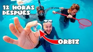 FIRST TO FIND THE TRANSPARENT ORBEEZ IN THE HUGE POOL !