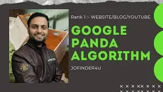 Google Panda Algorithms Explained in Hindi | Rules of Google algorithm | Fred, RankBrain JobFinder4u