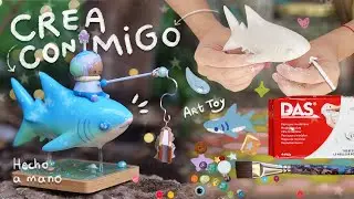 Esculpiendo un tiburón blanco 🦈  con pasta DAS