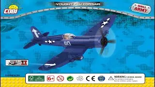 Cobi Instructions | Small Army / WW2 | 5523 | Vought F4U Corsair - American Fighter Plane