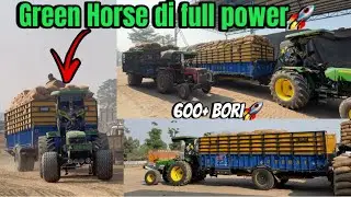 Modified tractor nal leke gye 600+ bori🚀//Season da last jhona🌾