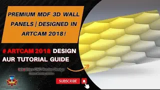 Premium MDF 3D Wall Panels  Designed in ArtCAM 2018! #ishadhiyacnc #artcam2018 #design #tutorial
