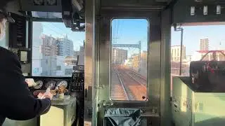 京成3500形　町屋〜日暮里駅間　前面展望