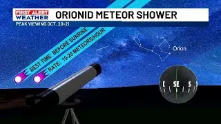 FIRST ALERT: A new moon this week offers optimal viewing of Orionid Meteor Shower