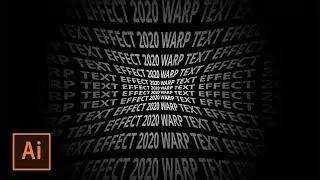 Illustrator Tutorial - Create Trendy Warp/Distortion Text Effect in Adobe Illustrator