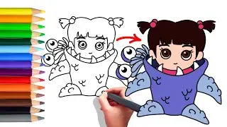 how to draw Boo easy ? from Monsters.Inc