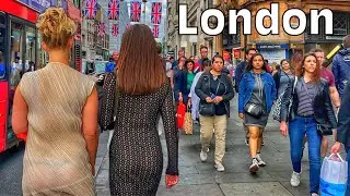London Summer Walk In Tourists Town 2022 | A Thrilling Day In Central, London West End Street&rsquo;s Walk