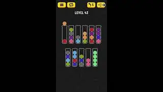 Ball Sort Puzzle Walkthrough Gameplay - Level 43