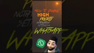 How to enable🤔High Priority notifications😳🔥settings in WhatsApp# whatsapp# whatsapp new updates