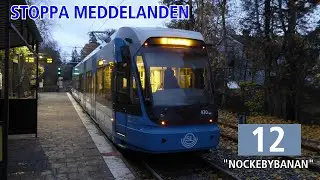 [Stockholms Lokaltrafik] Stoppa meddelanden/Announcements/Ansagen Linje 12 
