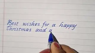 Happy New Year and Merry Christmas Wishes || Mono cursive writing practice Handwriting practice