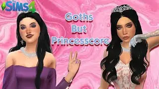 The Goth Family But Princess Core | Wheel Chooses My Townies Aesthetic | Cas Challenge