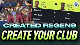 FIFA 22: CREATE A CLUB / CREATE A REGEN