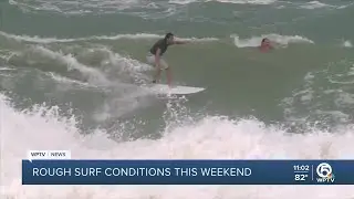 Rough surf, rip currents keep beachgoers on high alert