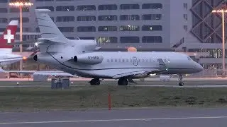 Brand New Dassault Falcon 8X OY-NEW takeoff at Zurich Airport