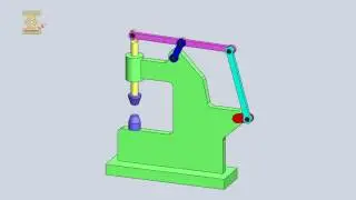 Six-Bar Slider-Crank Power Hammer Mechanism