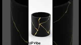 Quick Kintsugi Concrete Candle Jar