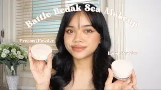 BATTLE SEMUA BEDAK SEA MAKEUP! Two Way Cake / Loose Powder? | Alia Anggresita