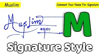 ✔️ Muslim Name Signature Style Request Done