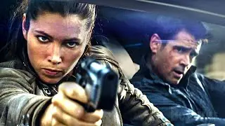 Colin Farrell escapes the cops in a flying car | Total Recall | CLIP