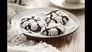 Eggless Chocolate Crinkle Cookies Recipe for Christmas