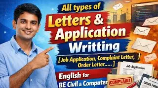 All Types of Letter Writting|Job Application, Complaint Letter, Circular Letter|English PU PoU TU KU