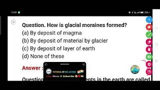 How is glacial moraines formed?