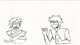 yeh curtains up i getchu (gorillaz fan animation)