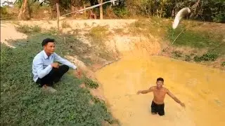 Net fishing. Siem Reap, Cambodia Part  #1