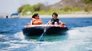 ZOOMBROS Towable Tubes for Boating 2 Person, Water Tubes for Boats to Pull, Safety Inflatable Boat