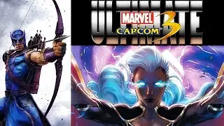 Os Combos da Ororo Munroe e Gavi&atilde;o Arqueiro (CROSSOVER ASSIST) Ultimate Marvel vs. Capcom 3