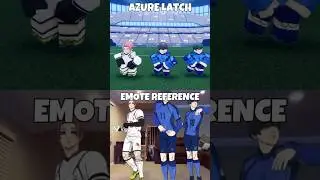 Azure Latch Emote vs Meme Reference Comparison 2 #roblox #azurelatch #bluelock #shorts