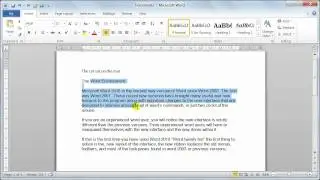 Microsoft Word 2010 text basics - Tutorial 5