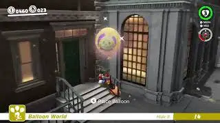 What happens if you glitch a balloon in Super Mario Odyssey