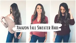 AMAZON FALL SWEATER HAUL/AMAZON PRIME CLOTHING/IS AMAZON CLOTHING WORTH IT?!