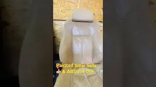 DIY painted (24 Years) old BMW Seats in fresh Black matte finish, looks like NEW🔥