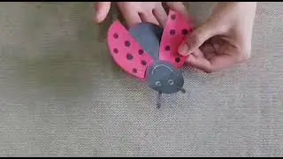 Easy lady bird finger puppet for kids | easy finger puppets | simple crafts | craft for beginners |