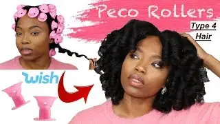 Wish Magic Curlers on Type 4 Hair | Heatless Curls Tutorial | Loaferette