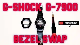 How To Replace The Bezel On a Casio G-Shock Watch - G-7900 Bezel Replacment Mod Rescue | Tutorial