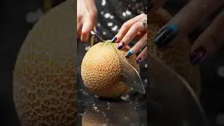 Satisfying Crystal fruit Cutting in Slow Motion | ASMR Glass Slice  #satisfying #fruitcutting