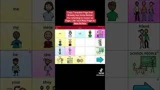 Copy Template Page w/Home Button Import TouchChat WordPower Link Your New Page to Button